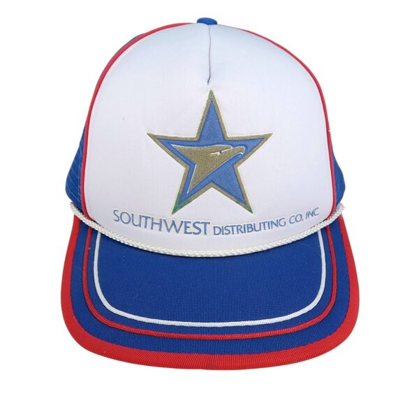 Vintage Southwest Distributing Eagle Trucker Hat by Crown Cap USA - Picture 2 of 6
